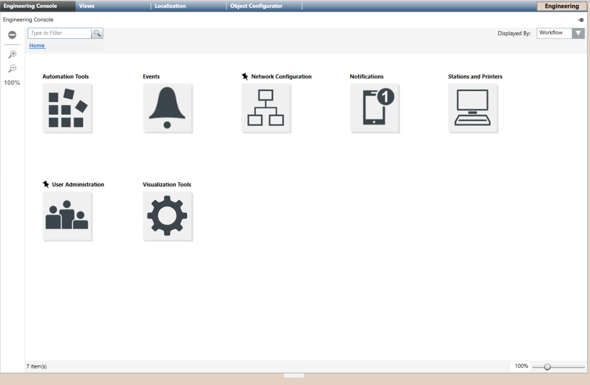 Engineering Console - Workflow